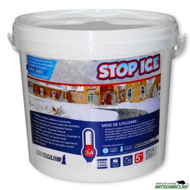 STOP ICE - produs biodegradabil pentru prevenire/ combatere gheata 5 kg